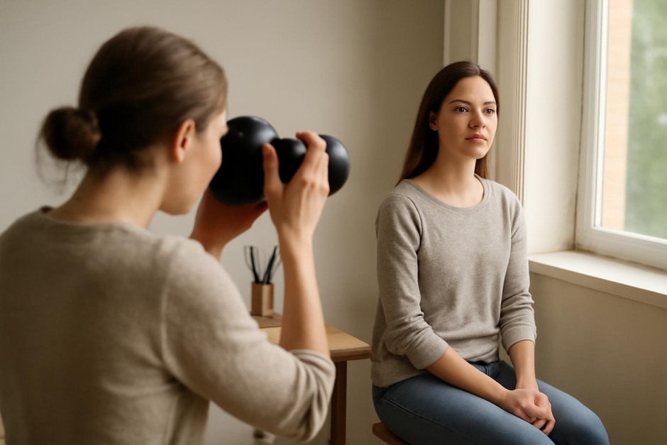 Photographing a model in natural window light for illustration reference